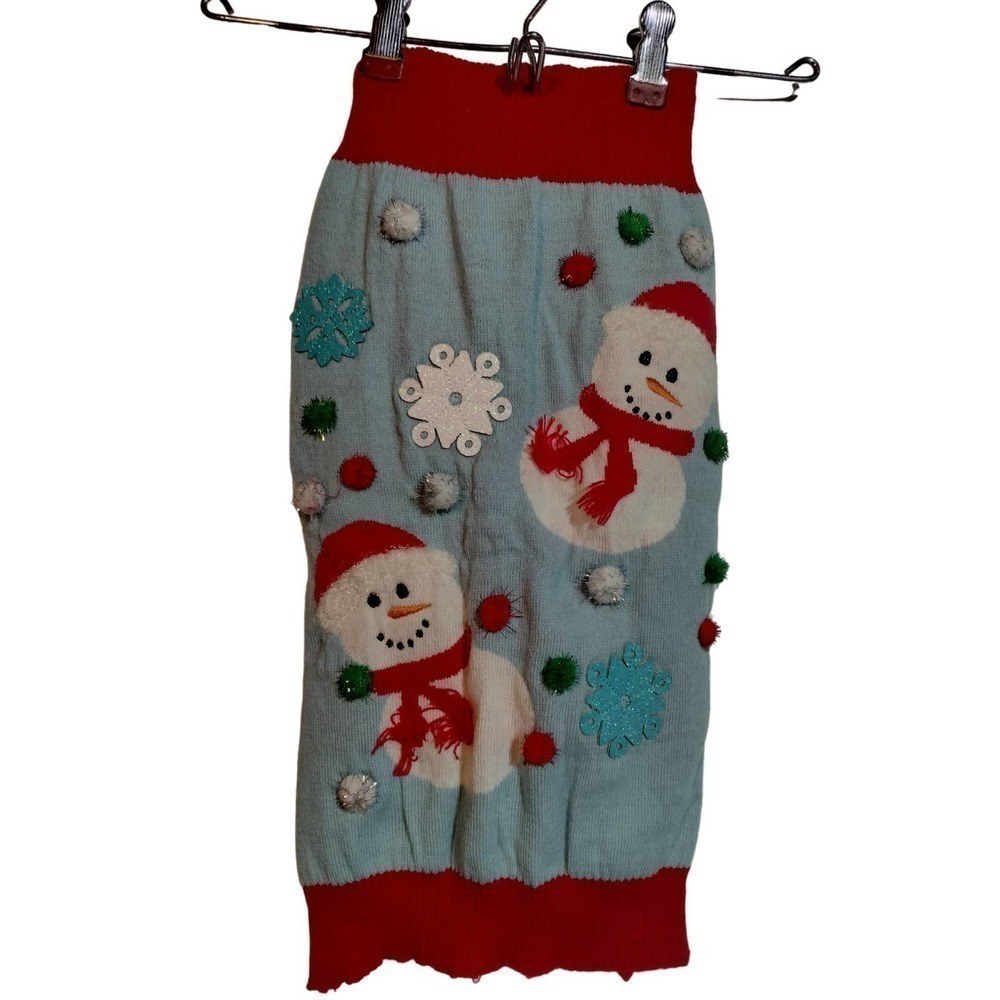 Simply Dog knit Holiday Christmas sweater for dog or large cat size Large